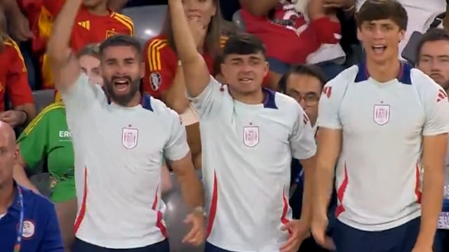 El vdeo de Carvajal, Pedri y Le Normand en la Eurocopa que se est viralizando antes de la final