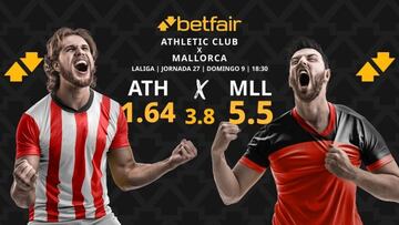 Athletic Club vs. RCD Mallorca: horario, dónde ver, pronósticos y clasificación