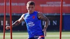 Trippier, en un entrenamiento.