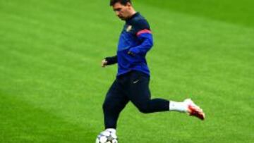 Messi, en el Allianz Arena.