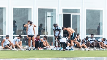 29072025 Borriol (Castellón) Primer entrenamiento del CD Castellon en su nueva Ciudad Deportiva que todavia está en obras en la urbanización de La Coma en Borriol