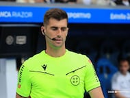 Moreno Aragón, antes de saltar al césped del estadio Abanca-Riazor.