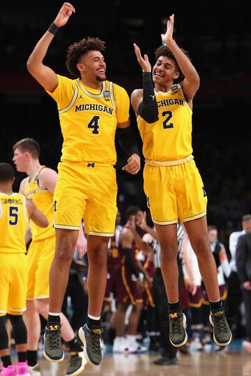 Las imágenes del triunfo de los Wolverines en el Final Four
