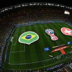 Brasil-Suiza en imágenes