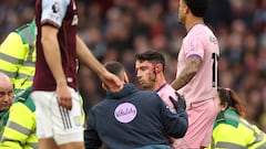 Susto en Villa Park: choque terrible entre dos jugadores del Bournemouth