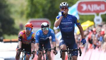 Lampaert celebra su paternidad con la victoria en el Tour of Britain.