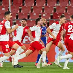 El Girona llega al playoff con unos números de Primera