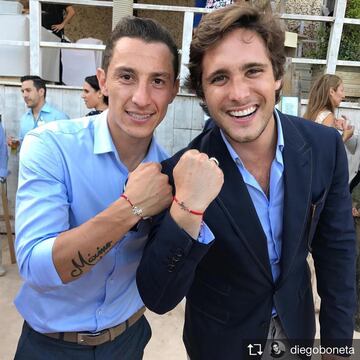 Andrés Guardado en la fiesta