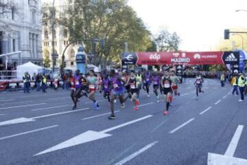 39 edición de la maratón de Madrid. Hoy las calles de Madrid han congregado 33.000 corrredores en las tres carrereas (10 km, medio maratón y maratón)hu