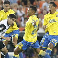 Carlos Soler es seria duda para jugar ante el Girona