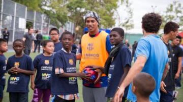 Ronaldinho ha sido la principal estrella del evento.