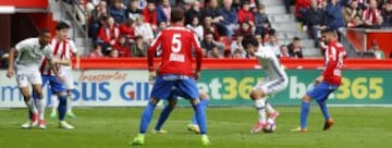 Isco's first goal vs Gijón in a crucial 0-2 victory. 