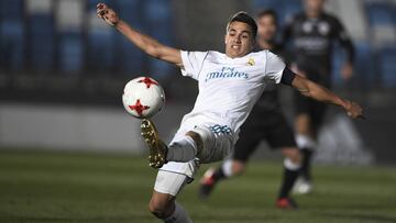 Reguil&oacute;n, en un partido del Castilla esta temporada.