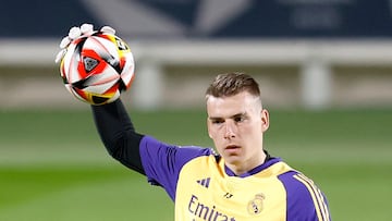 09/01/24 ENTRENAMIENTO SUPERCOPA DE ESPAÑA 2024 REAL MADRID 
ANDREY LUNIN 