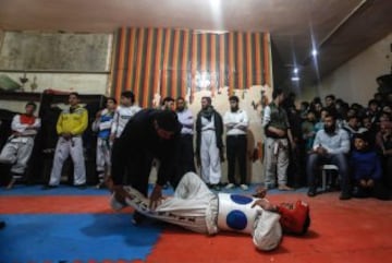 El taekwondo para evadirse de la guerra en Siria