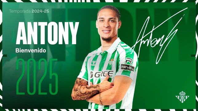 Oficial: Antony ya es del Betis