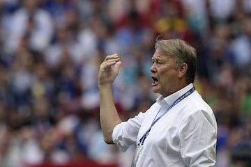 El entrenador de la selección danesa Age Hareide.