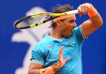 Rafael Nadal se impuso 6-3 y 6-3 sobre David Ferrer en los octavos de final del Conde de Godó de Barcelona.