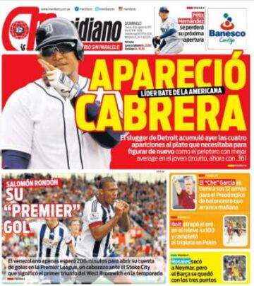 Portadas de la prensa deportiva