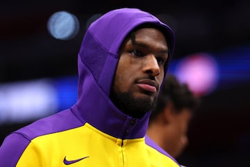 Bronny James #9.   Gregory Shamus/Getty Images/AFP (Photo by Gregory Shamus / GETTY IMAGES NORTH AMERICA / Getty Images via AFP)