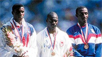 Podio de la gran final de los Juegos de Seúl, en 1988.