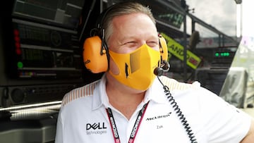 Zak Brown (McLaren). F1 2021. 