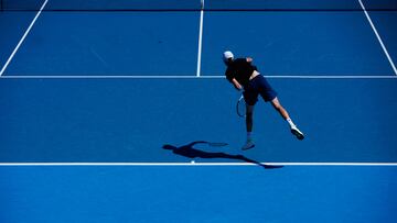 Tennis - Australian Open - Melbourne Park, Melbourne, Australia - January 14, 2023 Italy's Jannik Sinner during a practice session REUTERS/Sandra Sanders