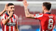 Carrasco y Saúl, durante un encuentro en el Metropolitano.