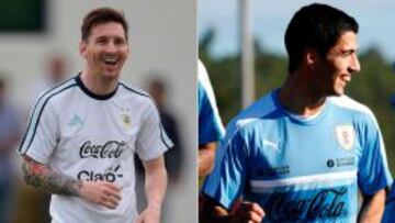 Messi y Suárez se entrenan este lunes con sus selecciones