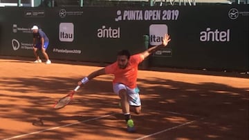 El chileno super&oacute; en dos sets al argentino Pedro Cach&iacute;n, d&eacute;cimo tercer favorito del torneo uruguayo.