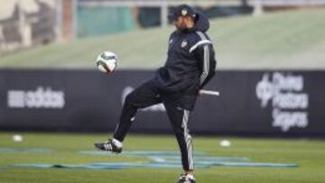 Nuno, en el entrenamiento.