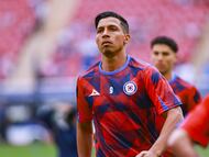 Angel Sepulveda of Cruz Azul during the 7th round match between Guadalajara and Cruz Azul as part of the Liga BBVA MX, Torneo Apertura 2025 at Akron Stadium, on August 30, 2025 in Guadalajara, Jalisco, Mexico.