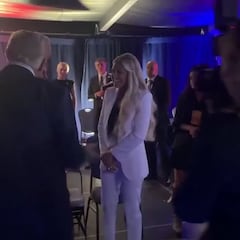 Lovely unseen footage of Trump with Erika Kirk at Charlie Kirk memorial