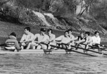 2 de Abril de 1980, entrenamiento de la Universidad de Cambridge.