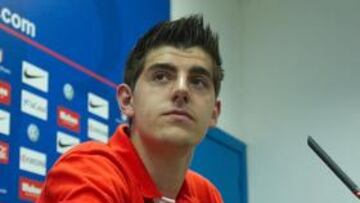 <b>FELIZ. </b>Courtois está muy contento por estar otro curso en el Atleti.