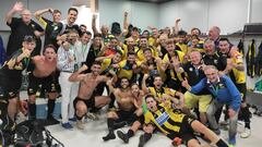 25/07/20 SEGUNDA DIVISION B PORTUGALETE ALEGRIA CELEBRACION VESTUARIO