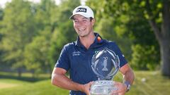 The Norwegian received a very special handshake at Muirfield Village Golf Club after winning his fourth and biggest PGA Tour competition.