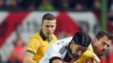 Khedira, en una imagen en el amistoso ante Australia.