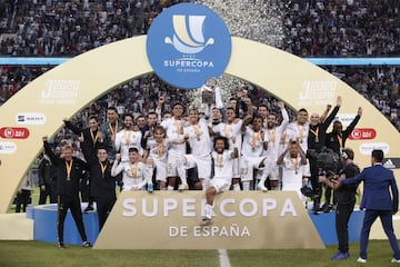El Real Madrid campeón de la Supercopa de España.