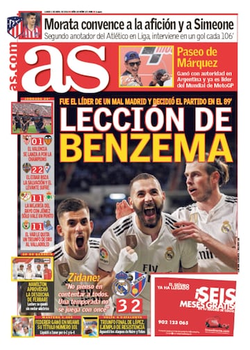 Las portadas de AS de abril