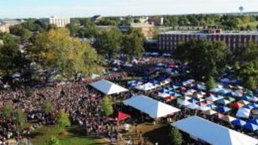 Una de las clásicas fiestas pre-partido de la NCAA.
