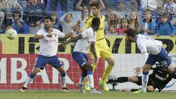 Así marcó Guitián el gol del Zaragoza.