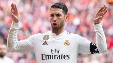 Ramos celebra el gol.