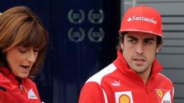 <b>DIO LA CARA. </b>Fernando Alonso ofreció su punto de vista sobre la situación del GP de Bahrain.