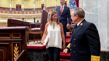 La presidenta del Congreso, Francina Armengol, tras la Sesión Constitutiva de la XV Legislatura en el Congreso de los Diputados, a 17 de agosto de 2023, en Madrid (España). Los diputados de la formación han llegado a la Cámara Baja tras celebrar una reunión interna en la que han decidido apoyar a la candidata socialista a la Presidencia del Congreso. El Congreso de los Diputados y el Senado surgidos de las elecciones generales del 23 de julio celebran hoy sus sesiones constitutivas, las primeras de la legislatura. Hoy toman posesión de sus cargos los 350 diputados elegidos en los comicios del 23 de julio, acatando la Constitución, y votando a los nueve miembros de la Mesa de la Cámara. Al no estar aún constituidos los órganos de la Cámara se ha configurado una Mesa de Edad para dirigir esta sesión.
17 AGOSTO 2023;CONGRESO;MESA;CONSTITUCIÓN;ELECCIONES;DIPUTADOS;SESIÓN
Alberto Ortega / Europa Press
17/08/2023