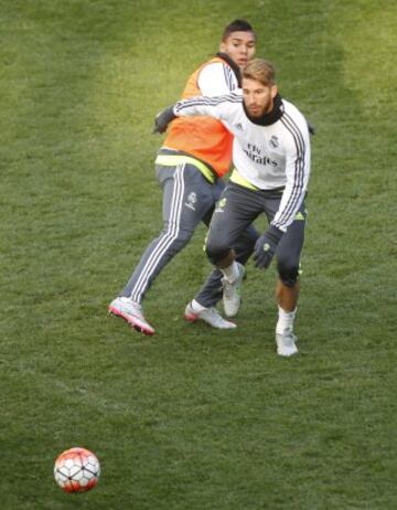 Casemiro y Sergio Ramos.