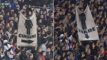 The banners seen in Lyon.