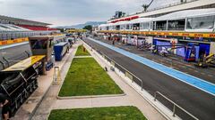 Pit lane del circuito Paul Ricard durante el GP de Francia de F1.