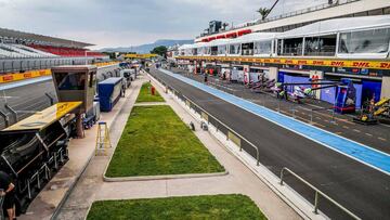 Pit lane del circuito Paul Ricard durante el GP de Francia de F1.