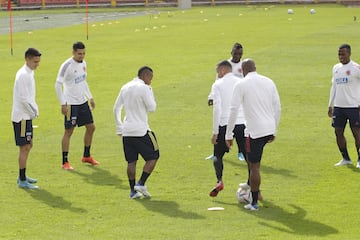 El equipo de Héctor Cárdenas tuvo su última práctica en El Campín de Bogotá antes de viajar a España para el amistoso ante Arabia Saudita.